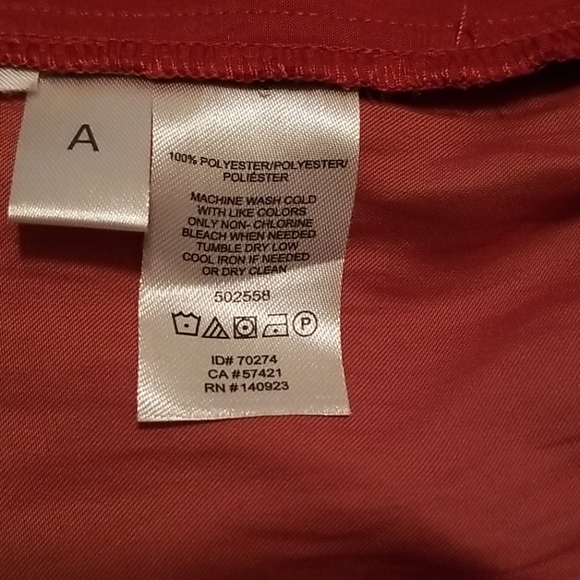 LOFT REDISH/ORANGE flowy Pants - Picture 6 of 6